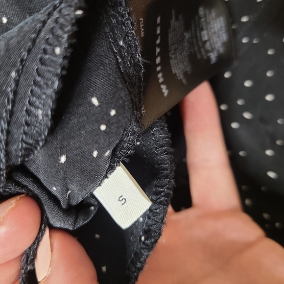 Whistles Small V Neck Cupro Polka Dot Shirt Dress - Picture 6 of 9